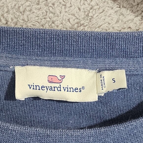 Vineyard Vines "Chicago" Blue Distressed Crewneck Sweatshirt S   JCT - Picture 4 of 7